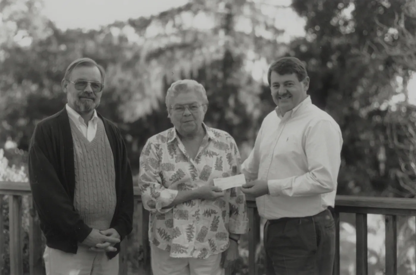 Ielene B. Morrow with Dieter Wilken and Ed Schneider