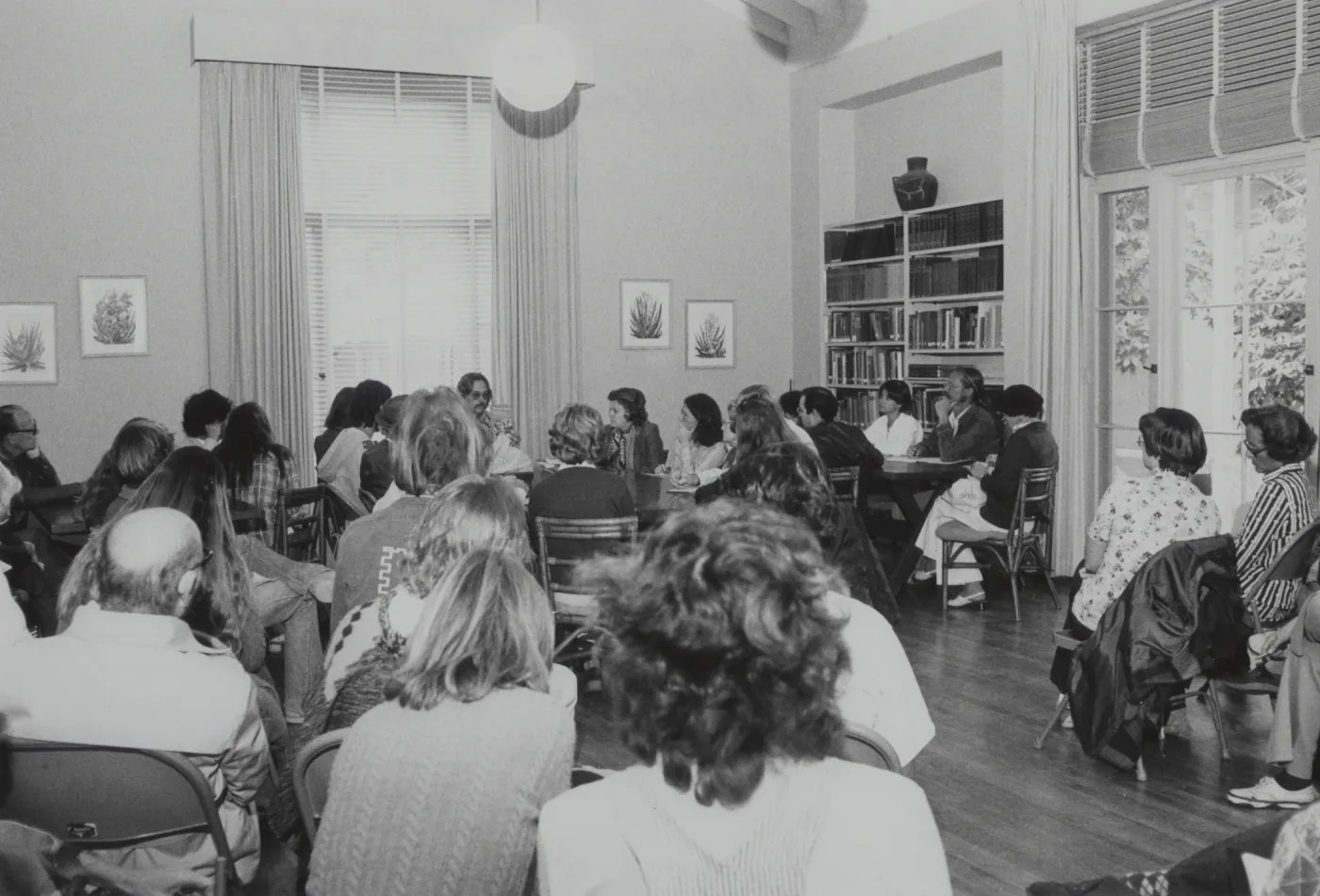 Steve Junak Wildflowers Class in Blaksley Library, 1977