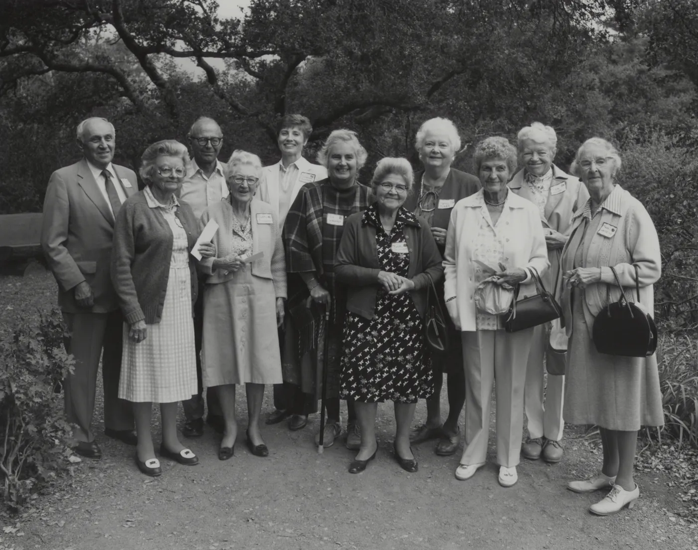 Garden Volunteers at the Volunteer Picnic 1986