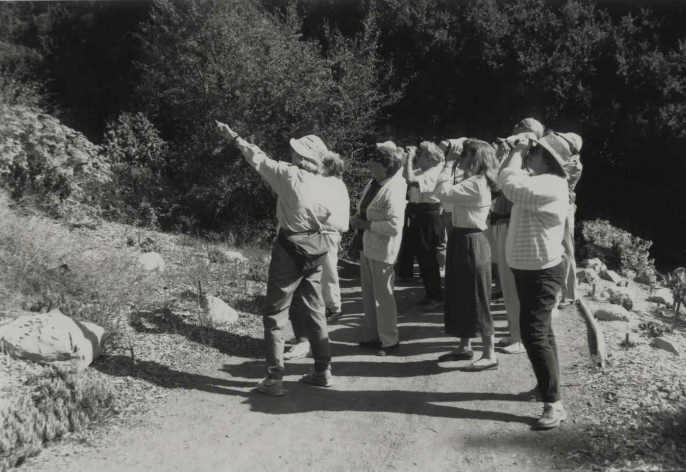 Joan Lentz bird class in the Garden 1989