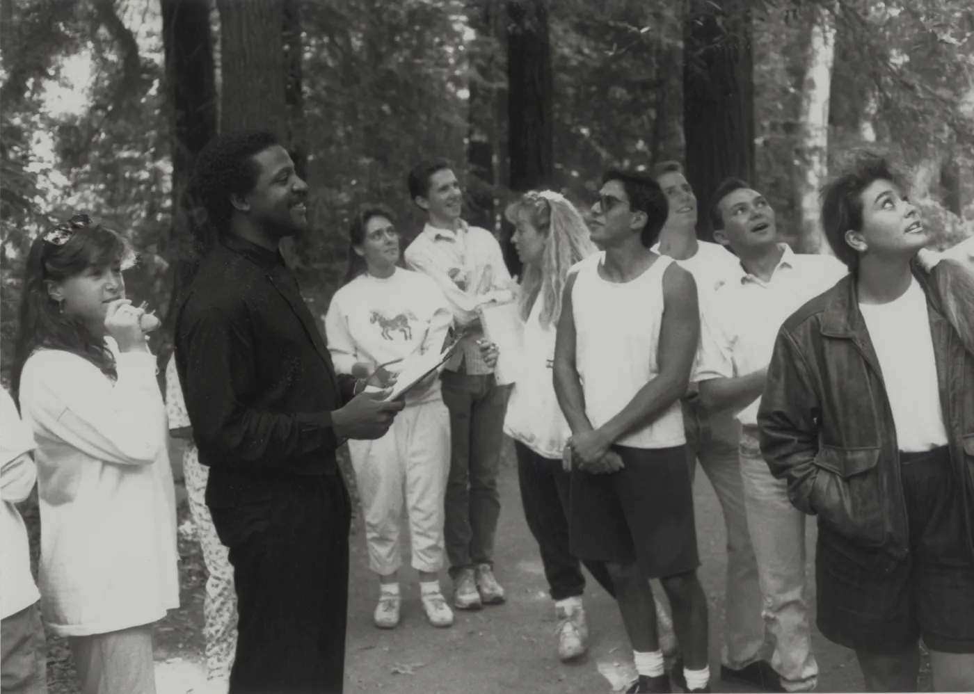 students in the Redwoods