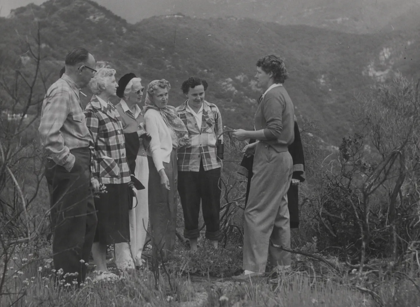 Katherine Muller field trip to the Santa Ynez mountains