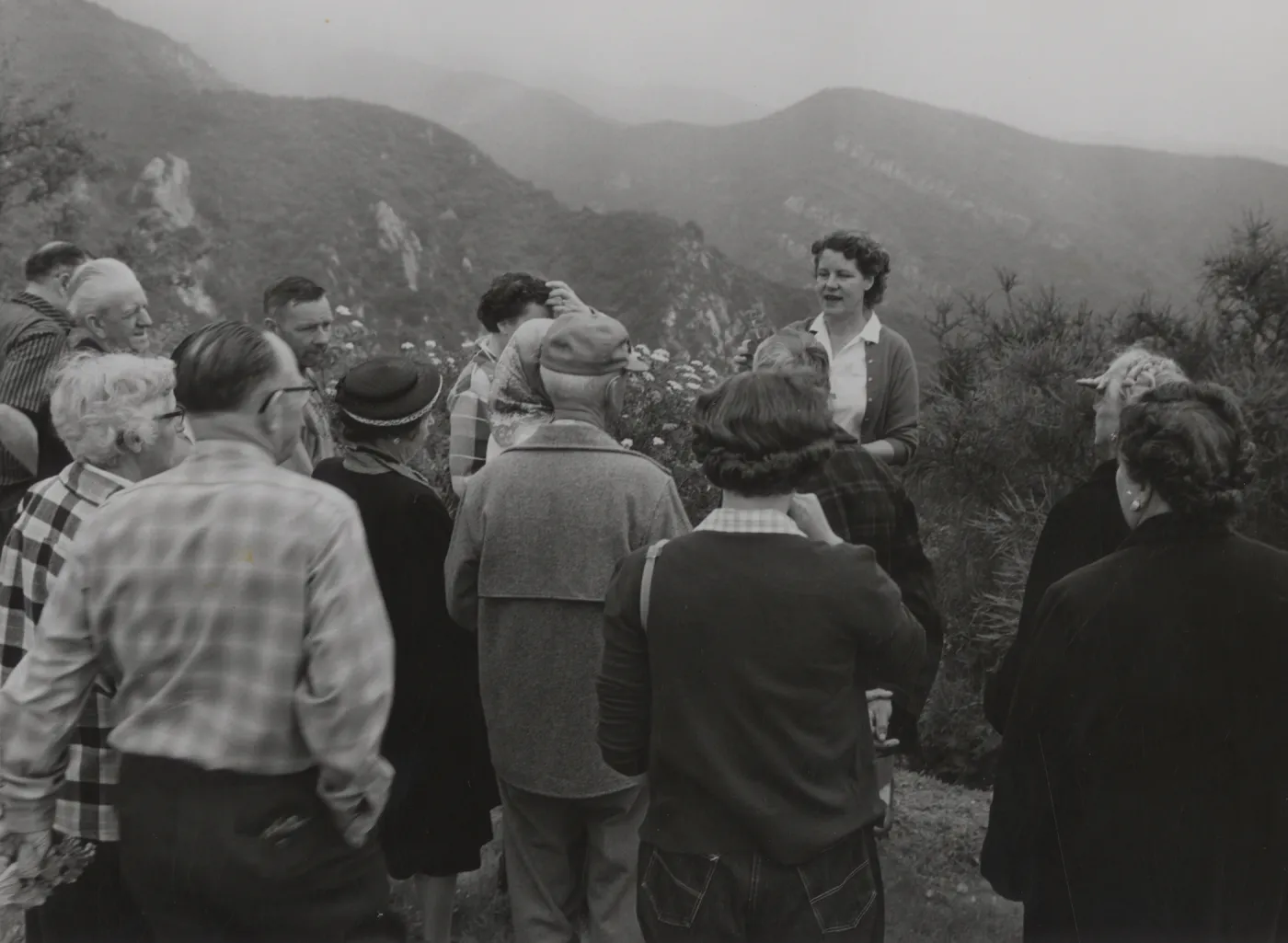 Katherine Muller field trip to the Santa Ynez mountains