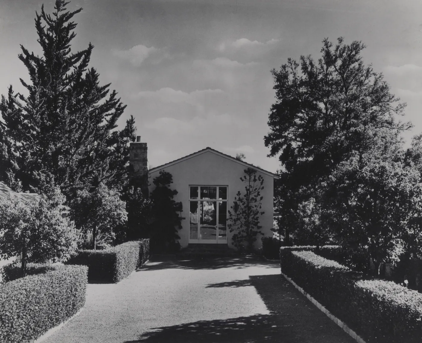 Blaksley Library and Courtyard at SBBG, circa 1950