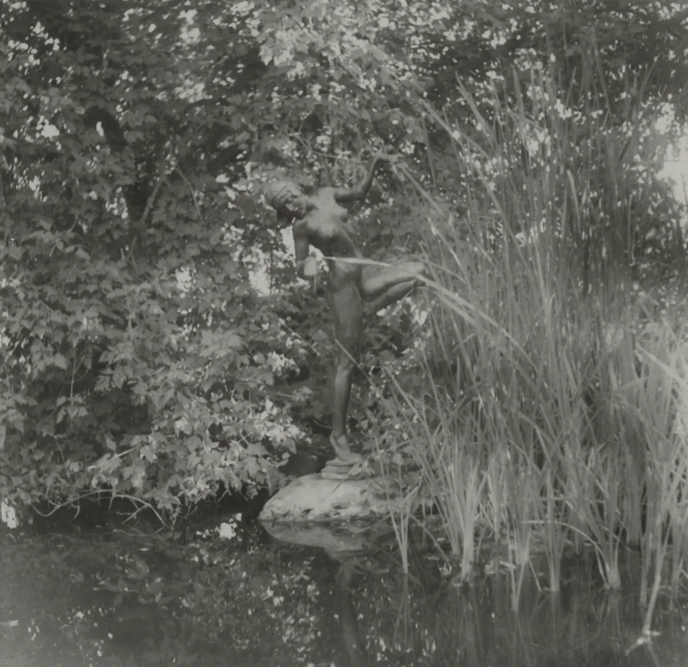 Frog Princess statue in the Garden pond