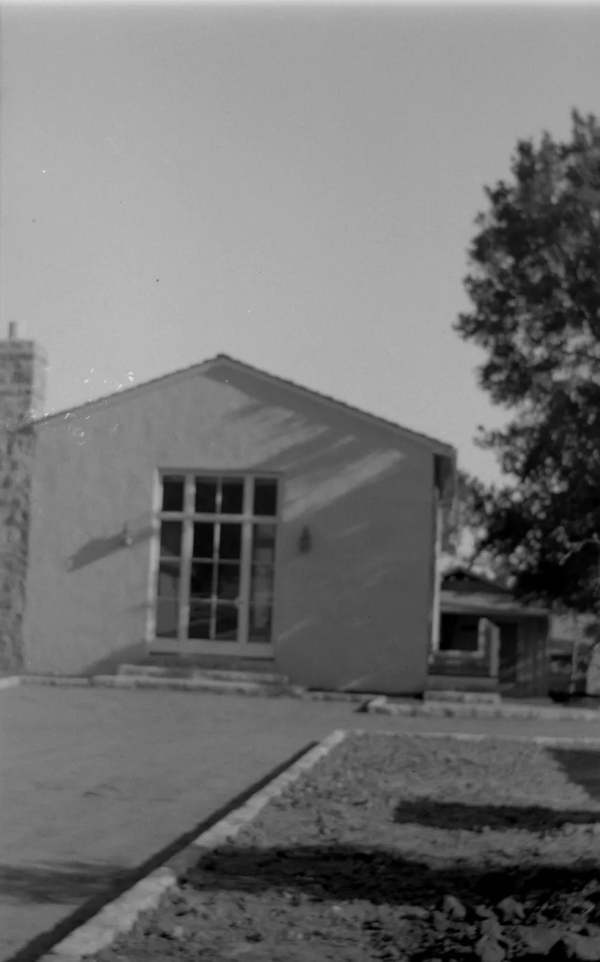 Blaksley Library and Courtyard (with building behind), 1943