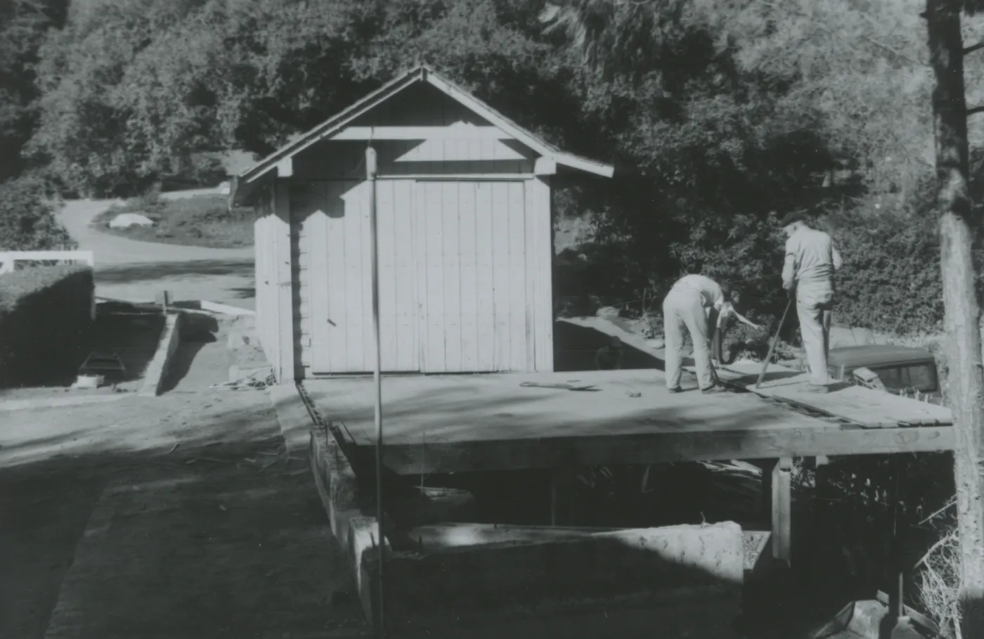 Maintenance Shed, relocation to the Hort Unit