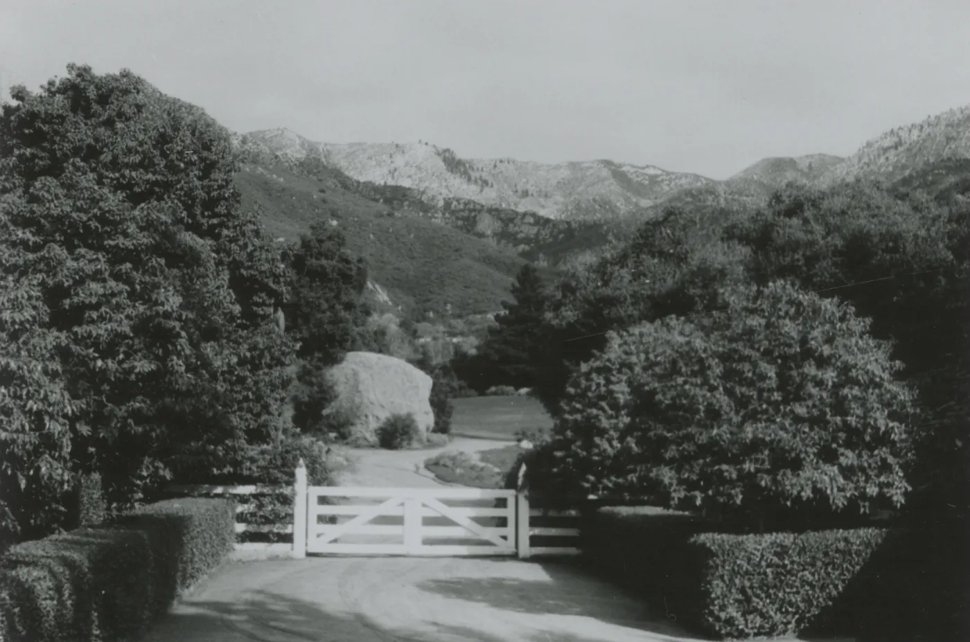 mountain view from Library Courtyard