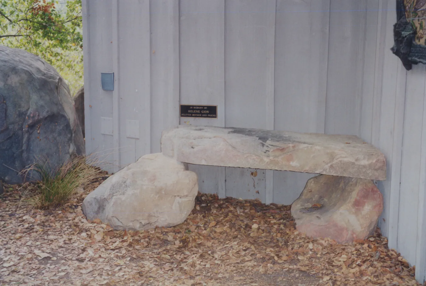 Helene Gion Bench, 1995, at Information Kiosk