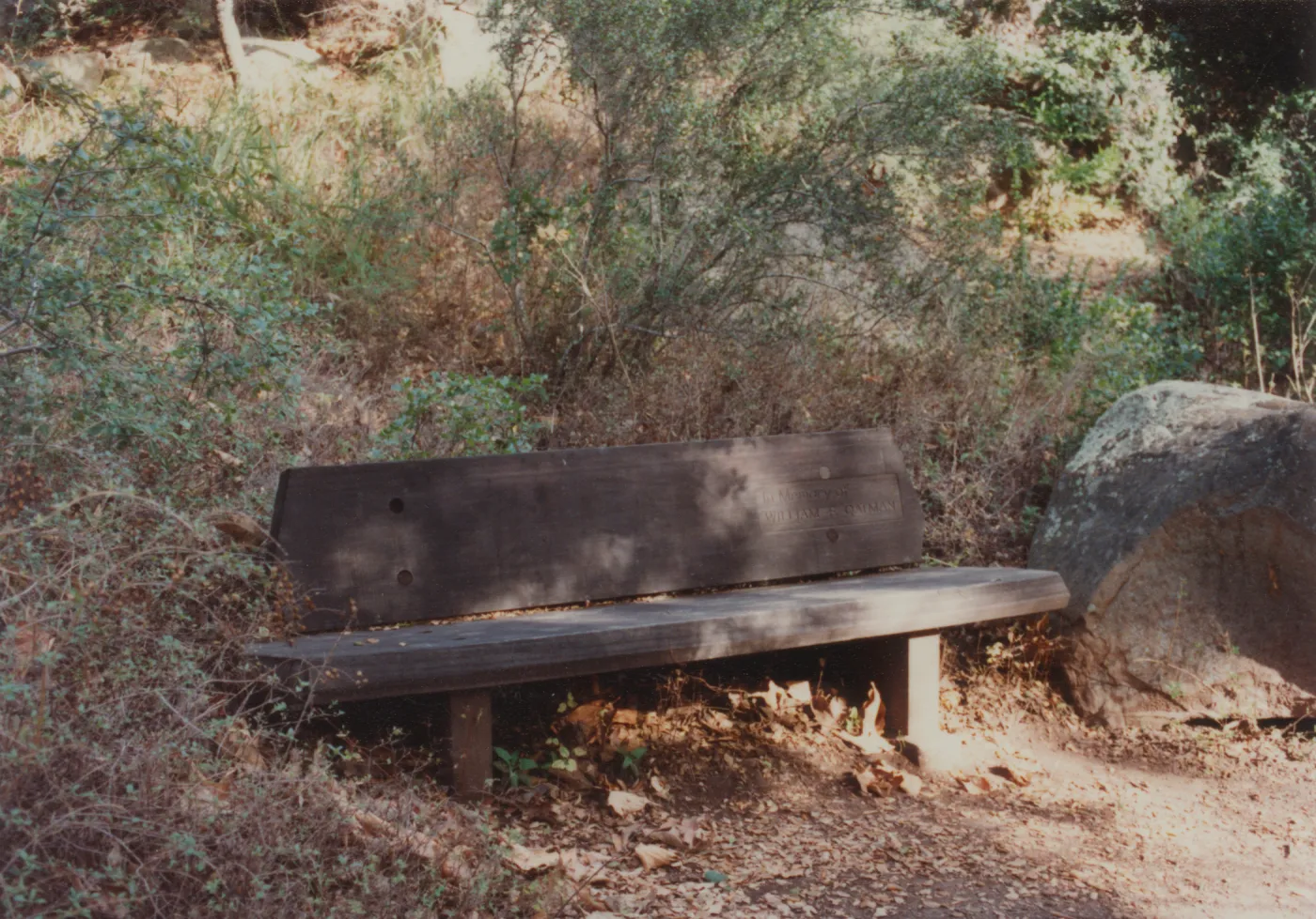 William F. Qatman Bench, 1969, Campbell Trail