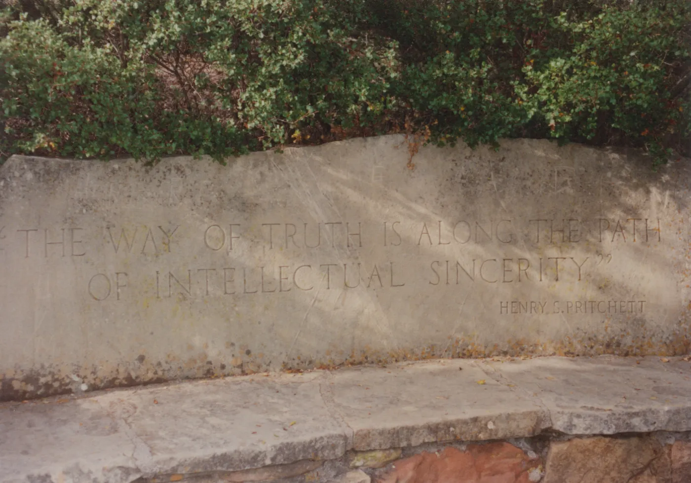 Henry S. Pritchett Bench, 1941, Pritchett Trail