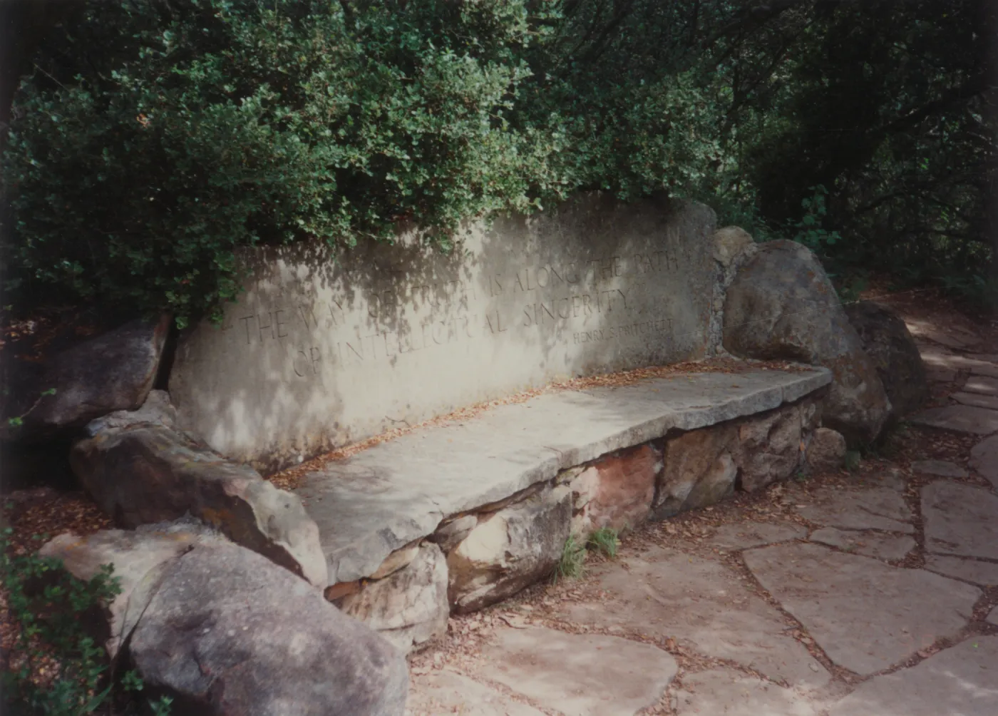 Henry S. Pritchett Bench, 1941, Pritchett Trail