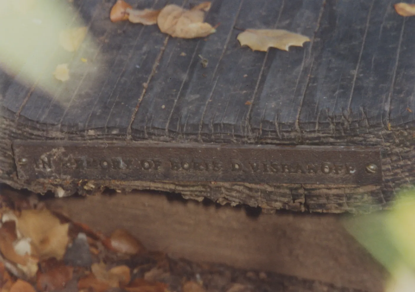 Boris D. Vishanoff Bench, 1980