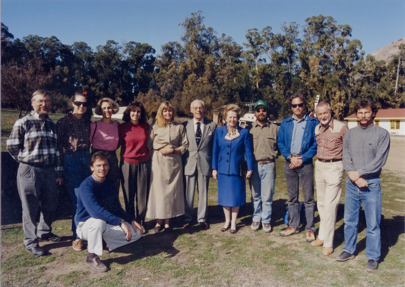 Margaret Thatcher visits Santa Cruz Island