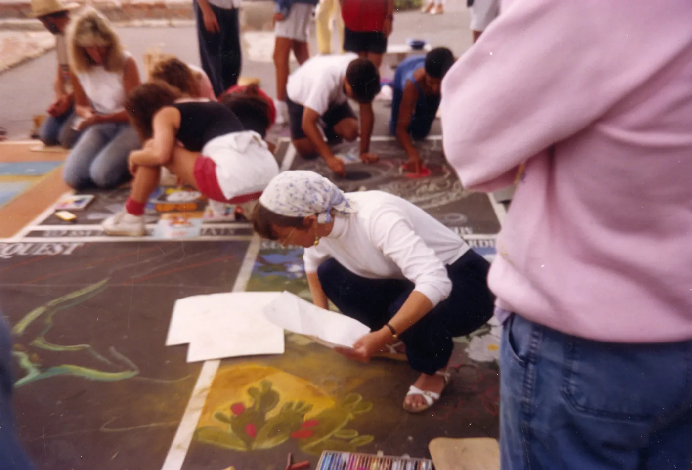 I Madonnari Street Painting Festival, Garden Square