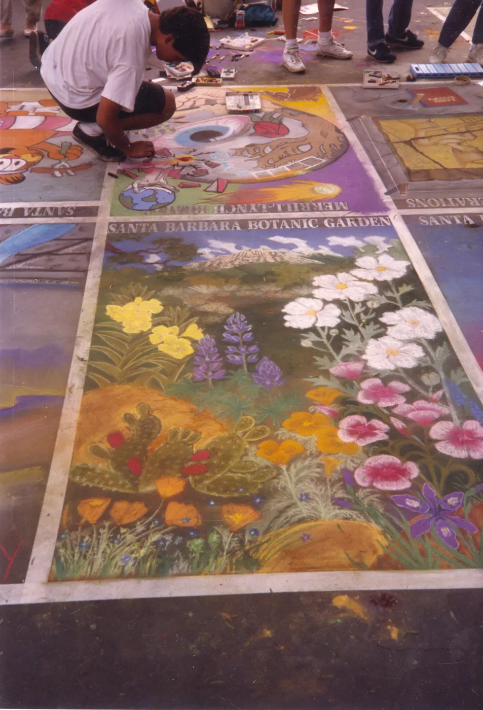I Madonnari Street Painting Festival, Garden Square