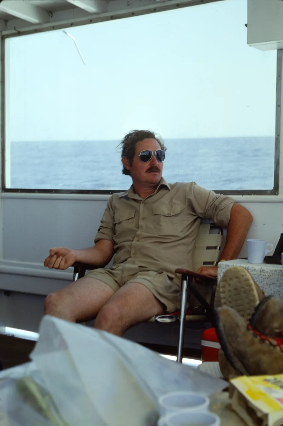 Chuck Woodhouse, boat to Anacapa Island