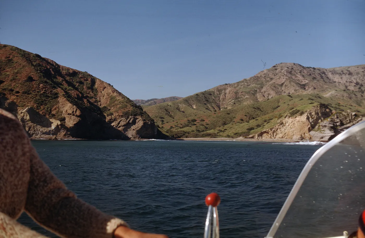 Santa Cruz Island from Boat