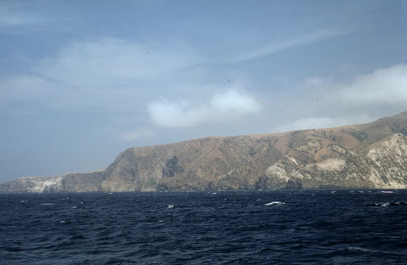Santa Cruz Island from boat