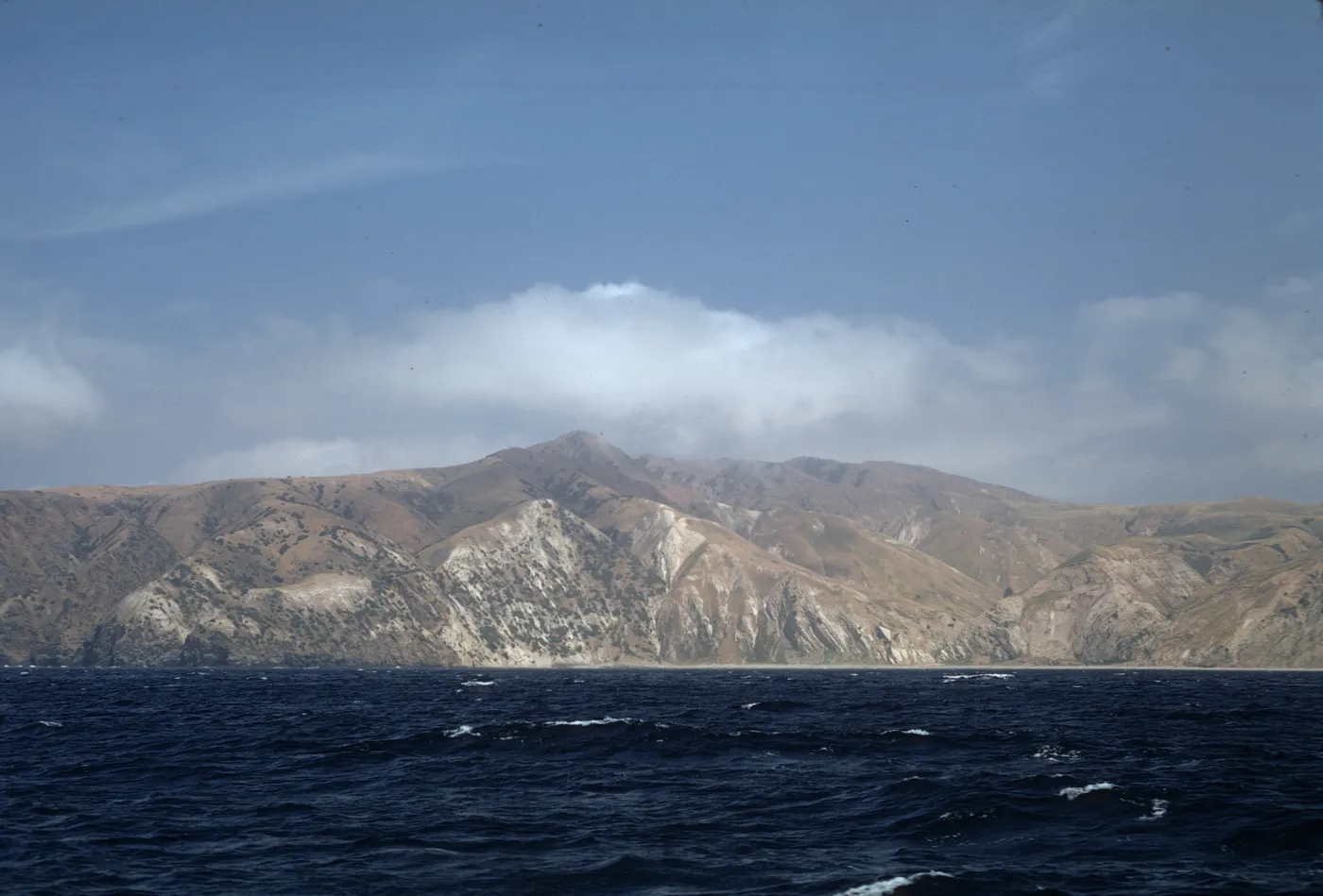 Santa Cruz Island from boat