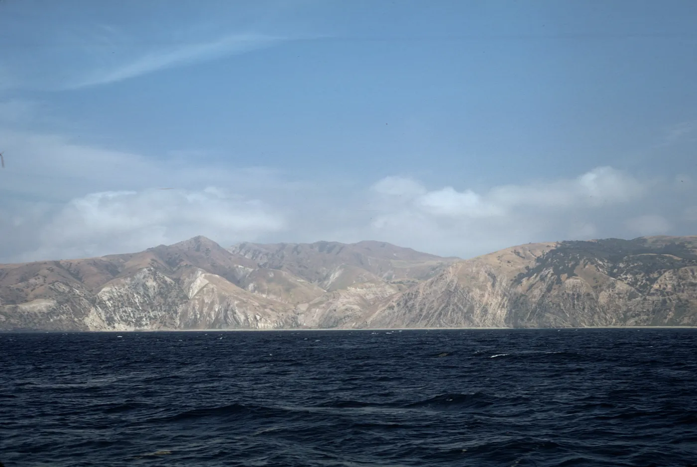 Santa Cruz Island from boat