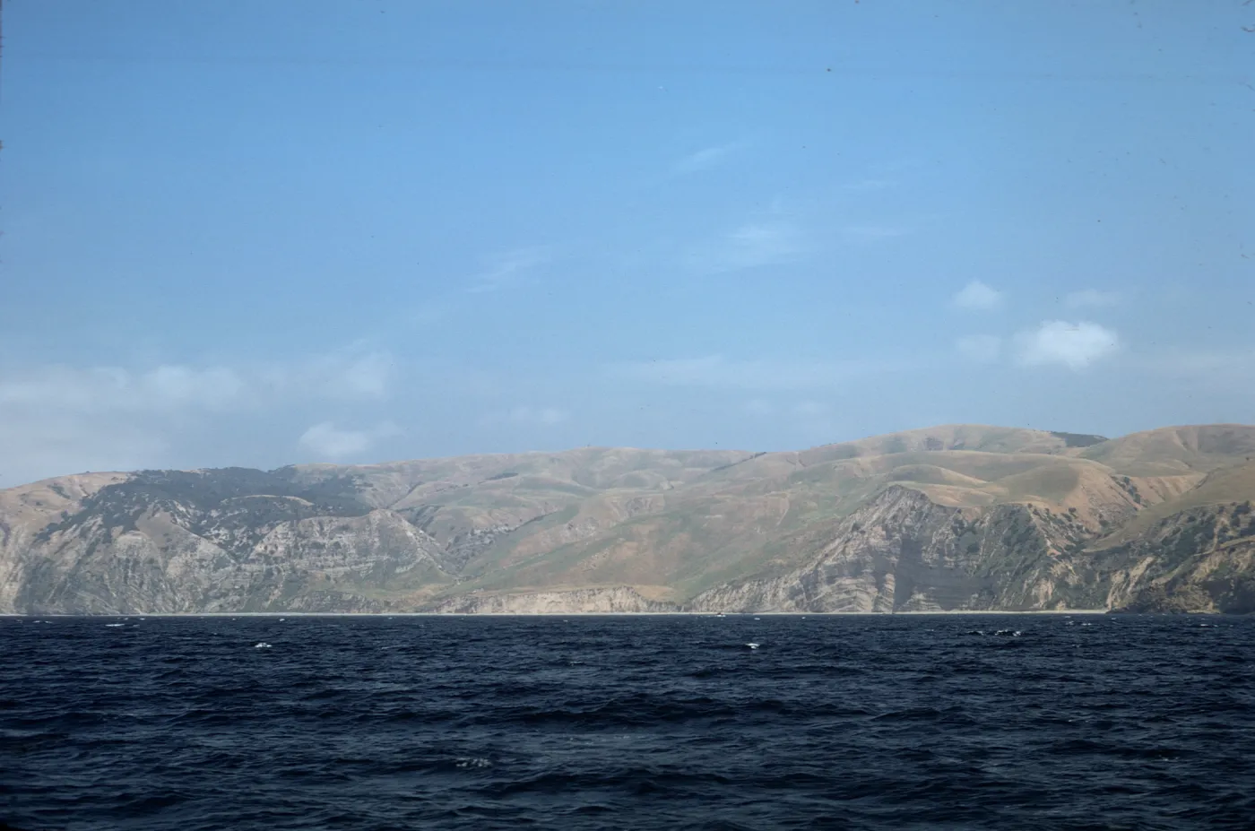 Santa Cruz Island from boat