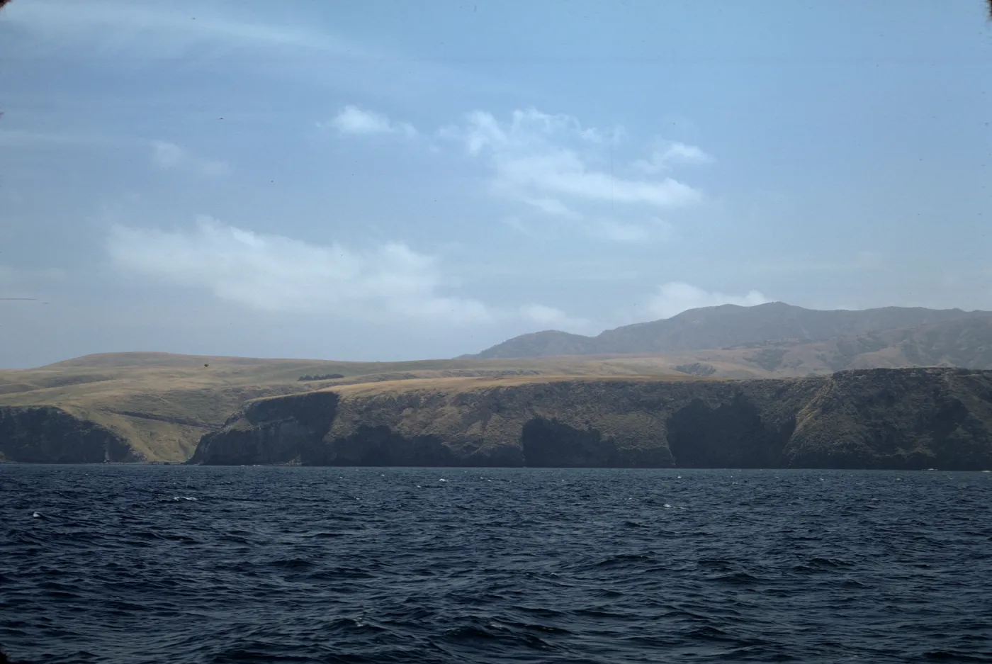Santa Cruz Island from boat