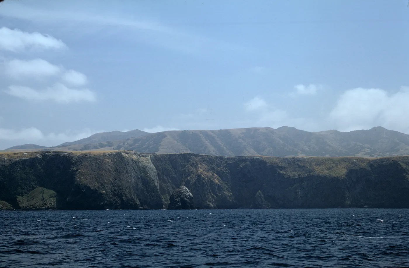 Santa Cruz Island from boat