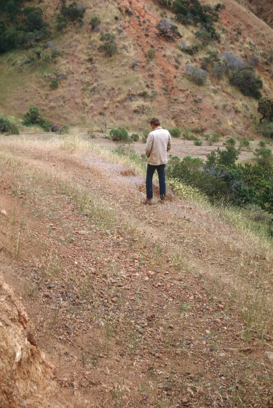 Person on Santa Cruz Island
