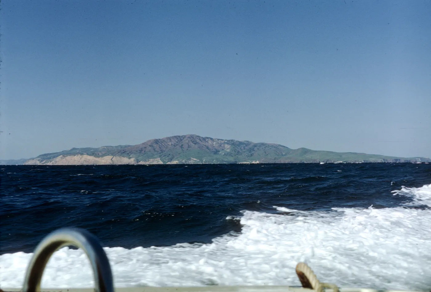 Santa Cruz Island viewed from boat