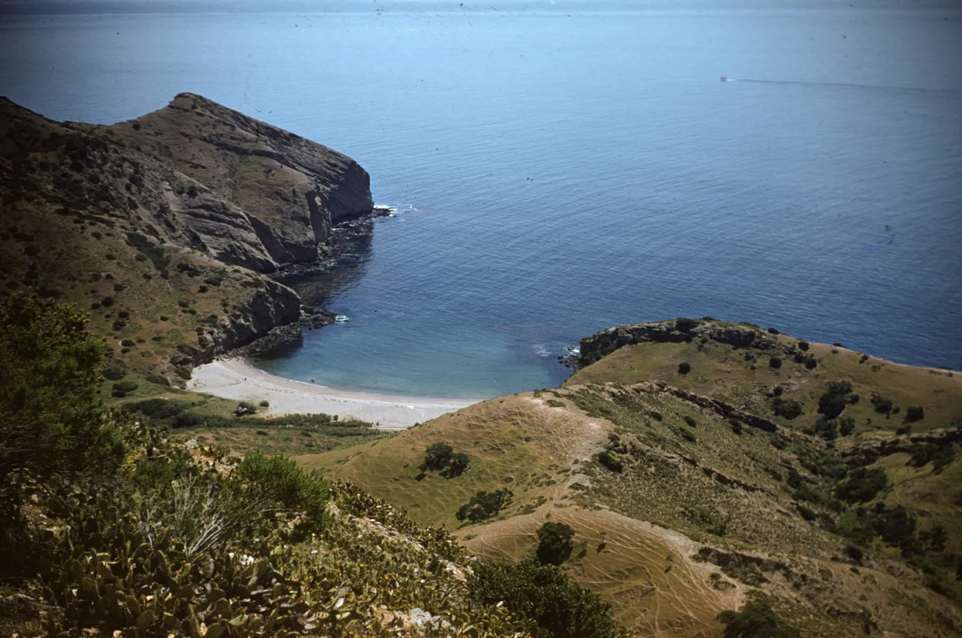 Overlooking Coches Prietos Anchorage on Santa Cruz Island