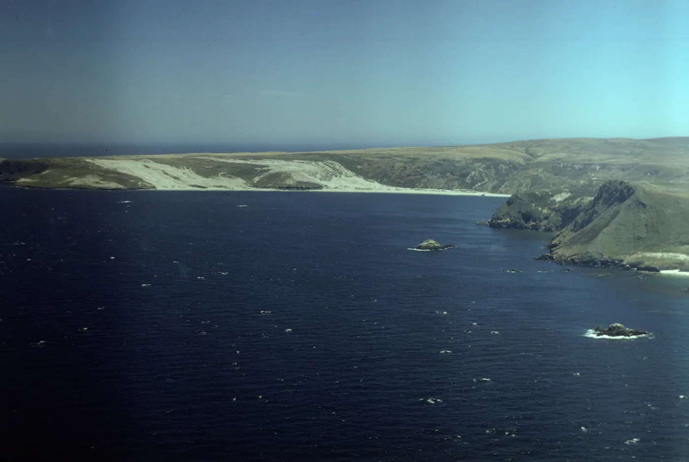 San Miguel Island from the air