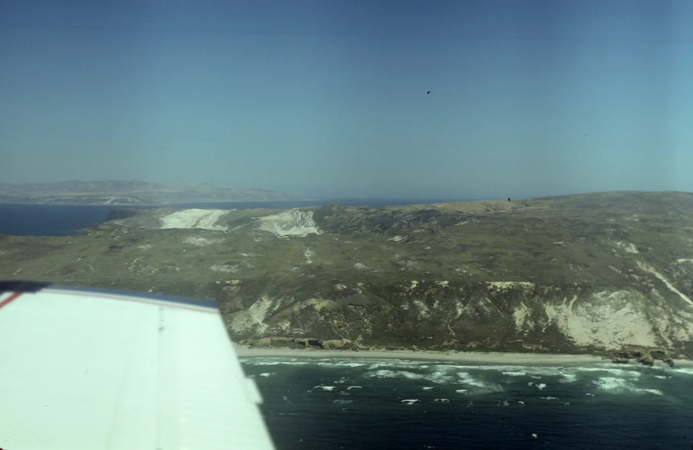 Simonton Cove on San Miguel Island from the air