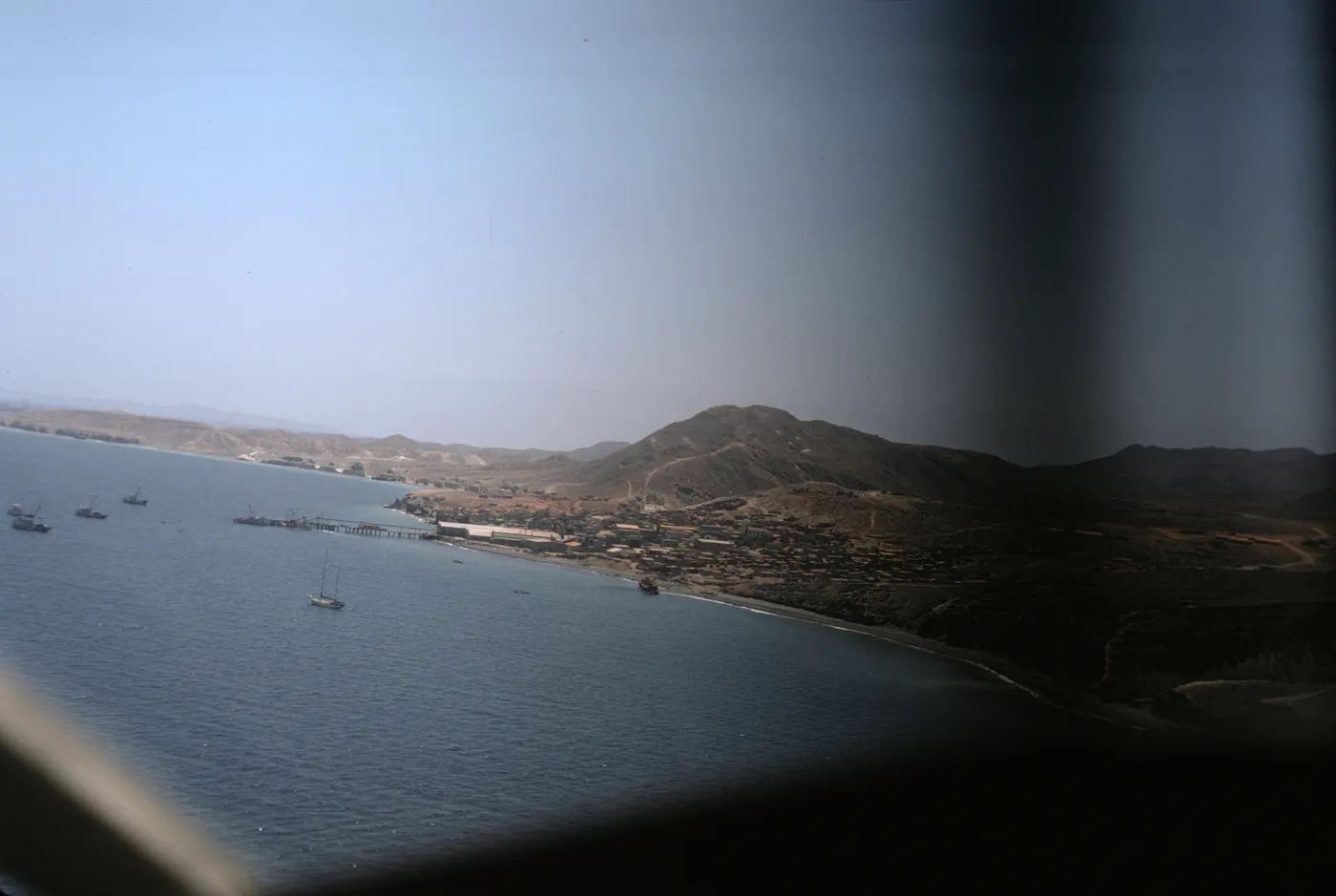 Cedros Village from the air, Cedros Island