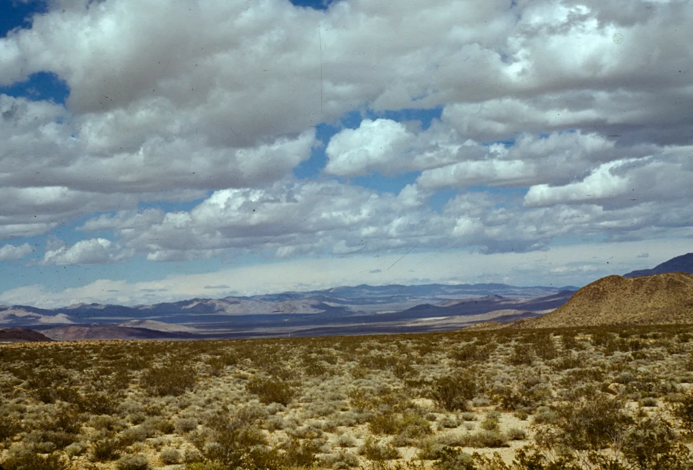 Desert scene, north of Barstow