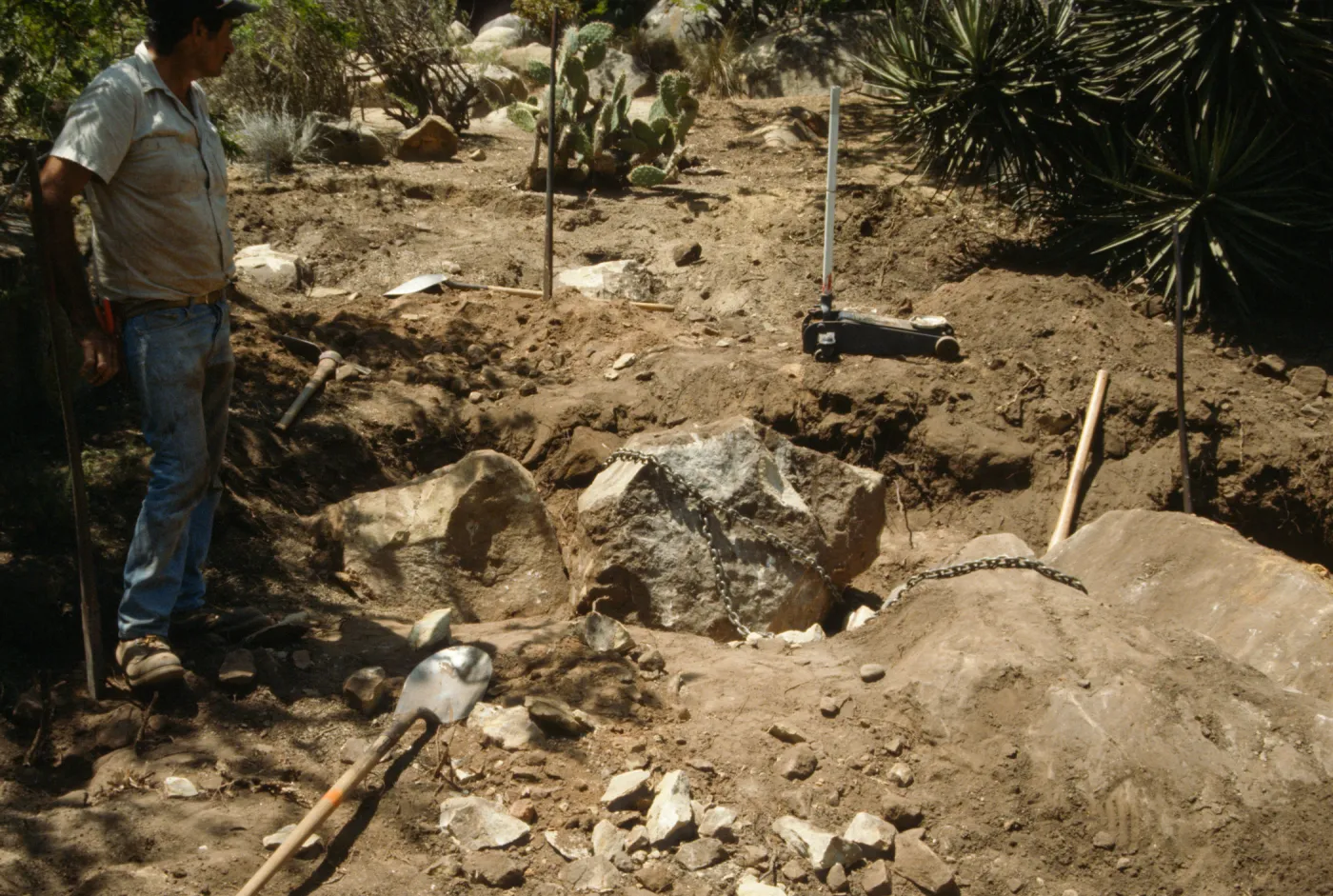 construction of the Desert Wash, SBBG