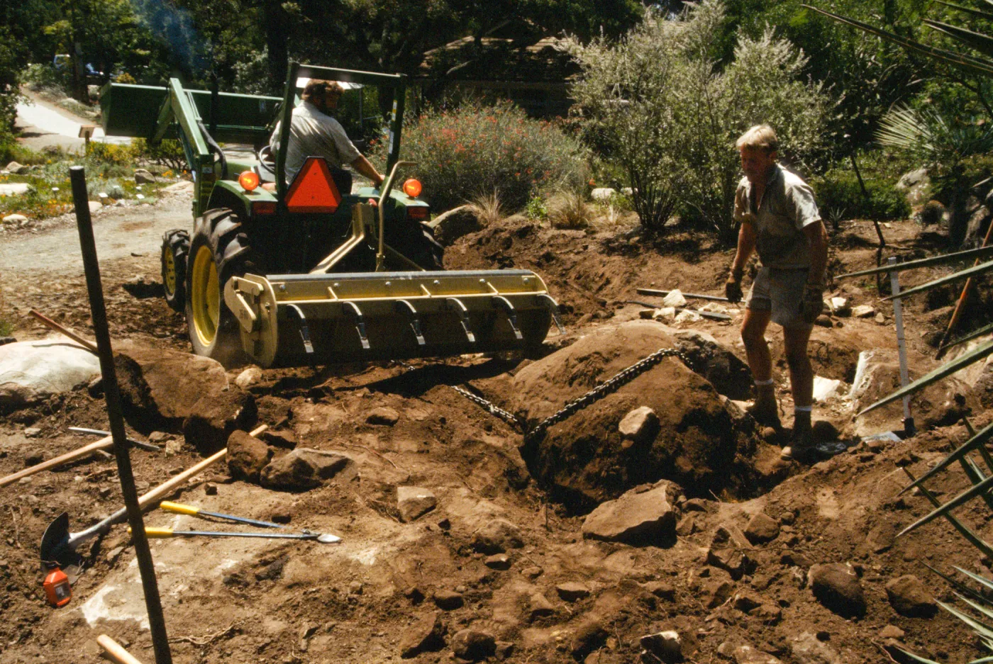construction of the Desert Wash, SBBG