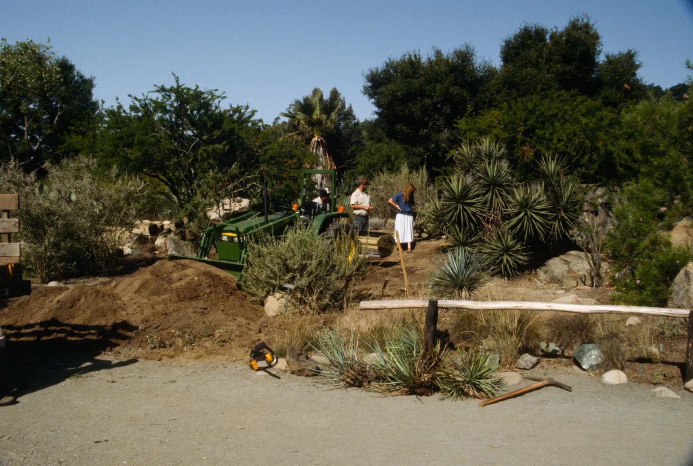 construction of the Desert Wash, SBBG
