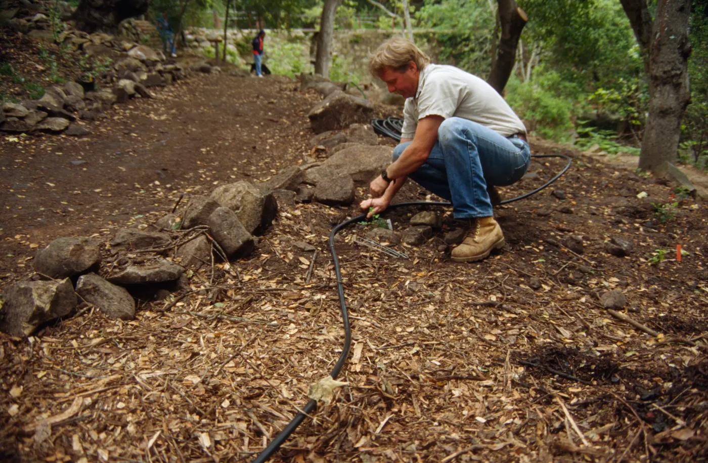 Preparing Ethnobotanical Display Area