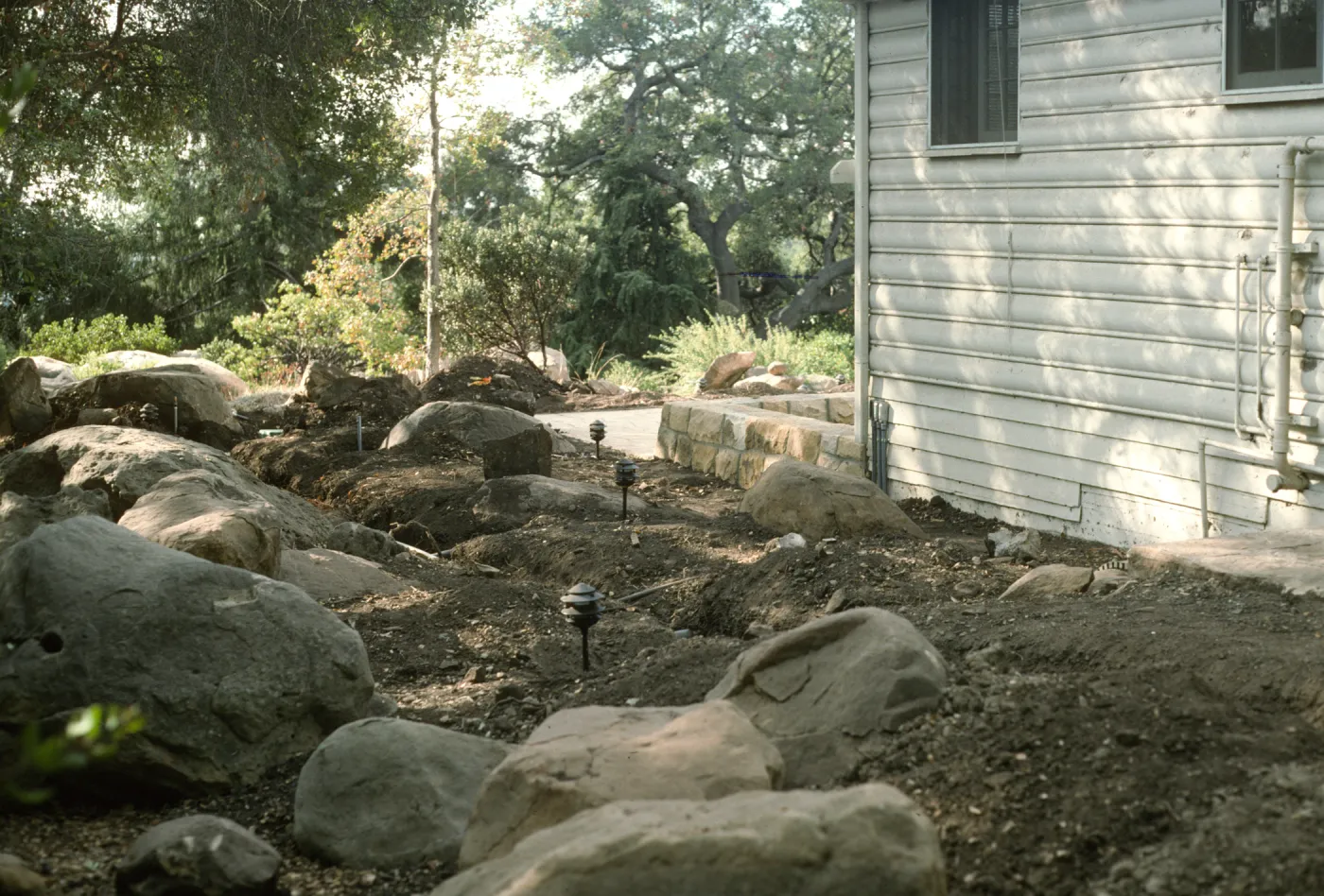 SBBG Home Demonstration Garden construction