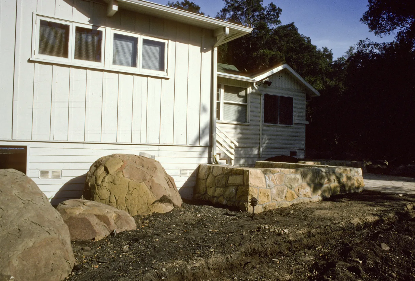 SBBG Home Demonstration Garden construction