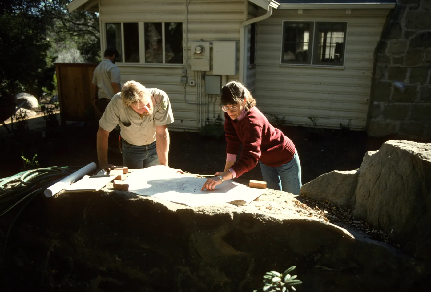 SBBG Home Demonstration Garden construction
