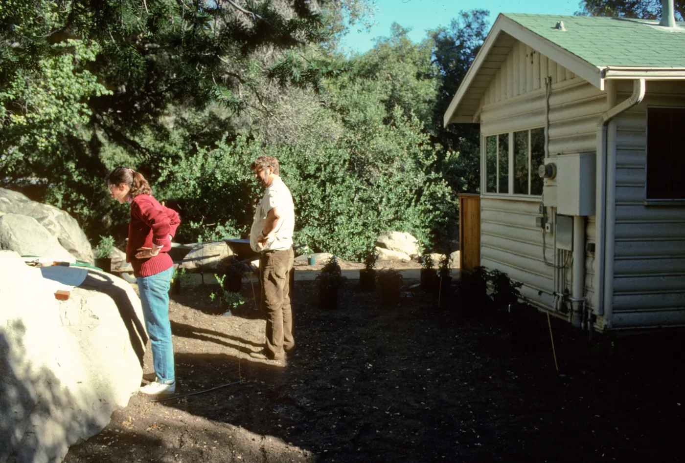 SBBG Home Demonstration Garden construction