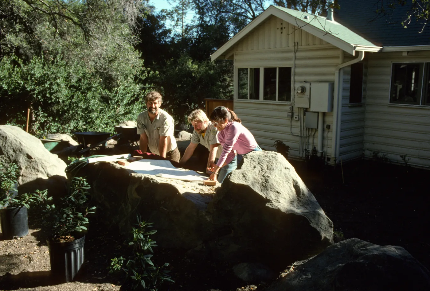 SBBG Home Demonstration Garden construction