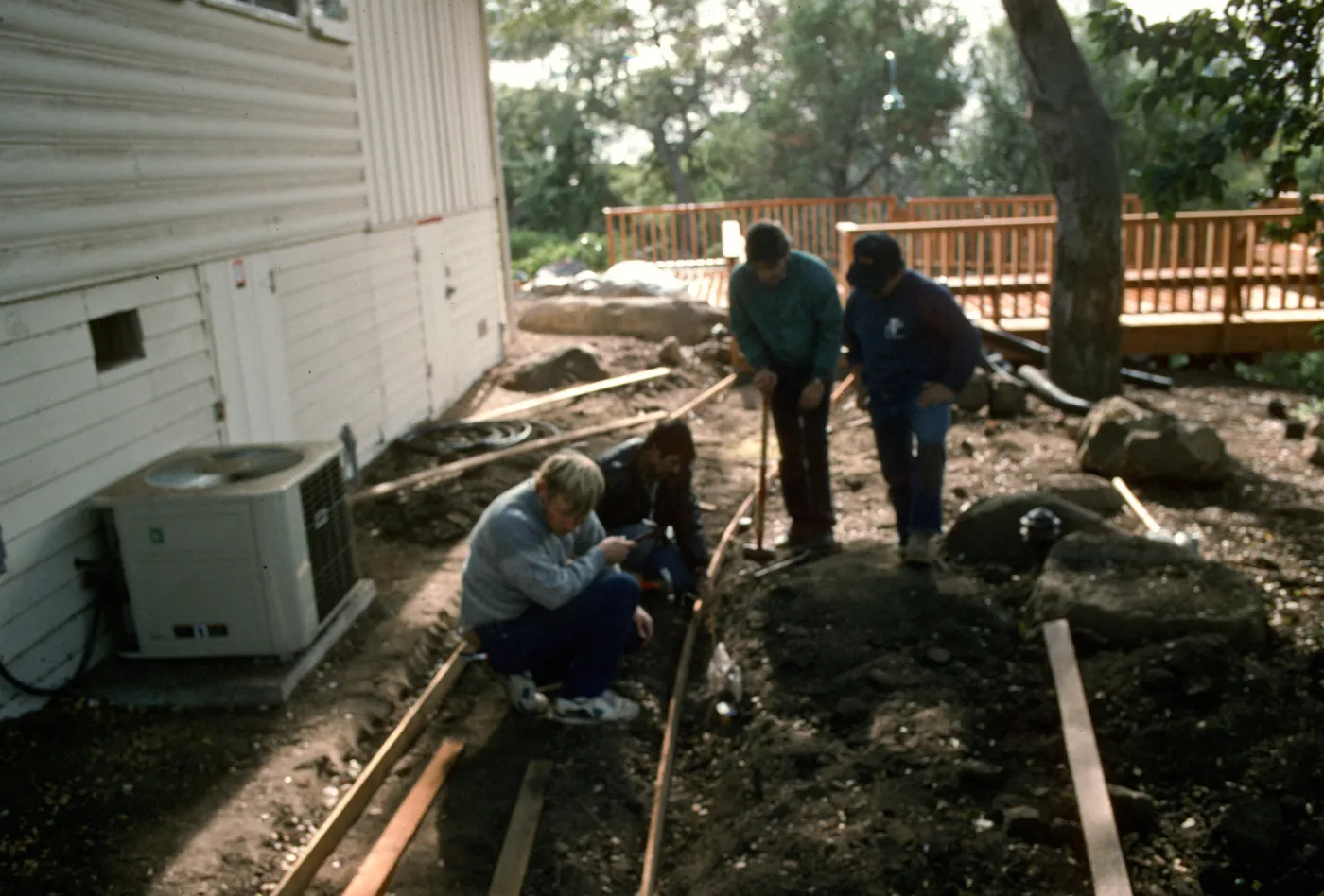 SBBG Home Demonstration Garden construction