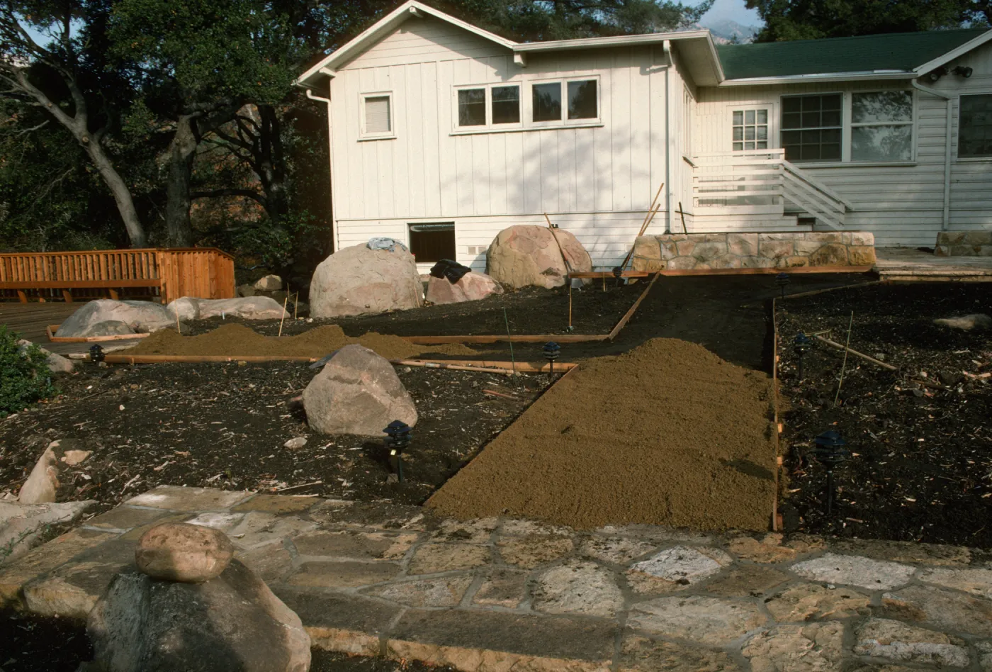 SBBG Home Demonstration Garden construction