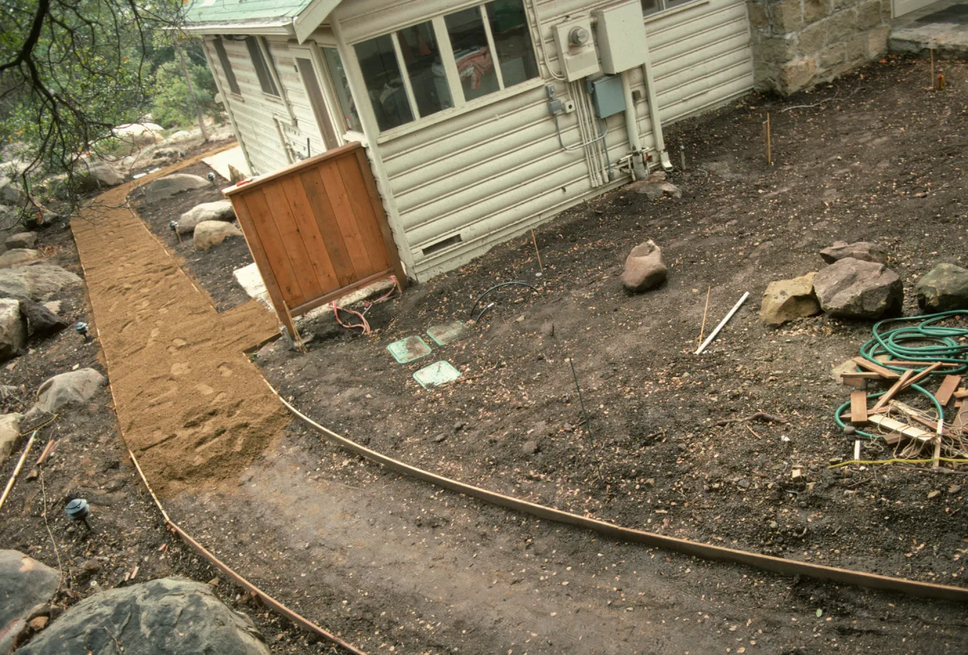 SBBG Home Demonstration Garden construction