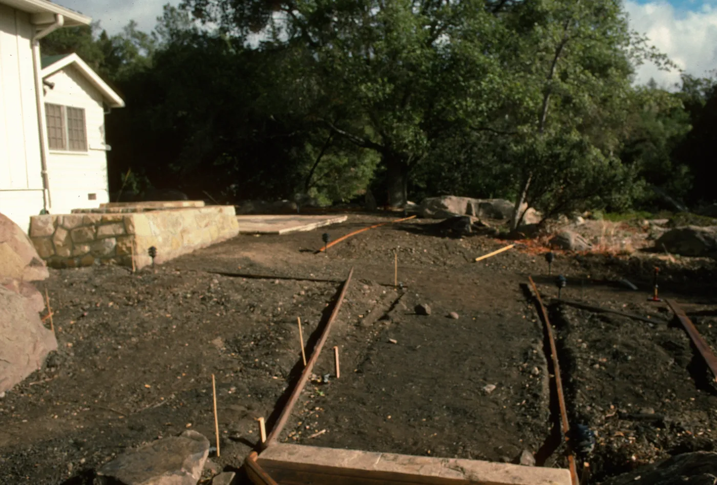 SBBG Home Demonstration Garden construction