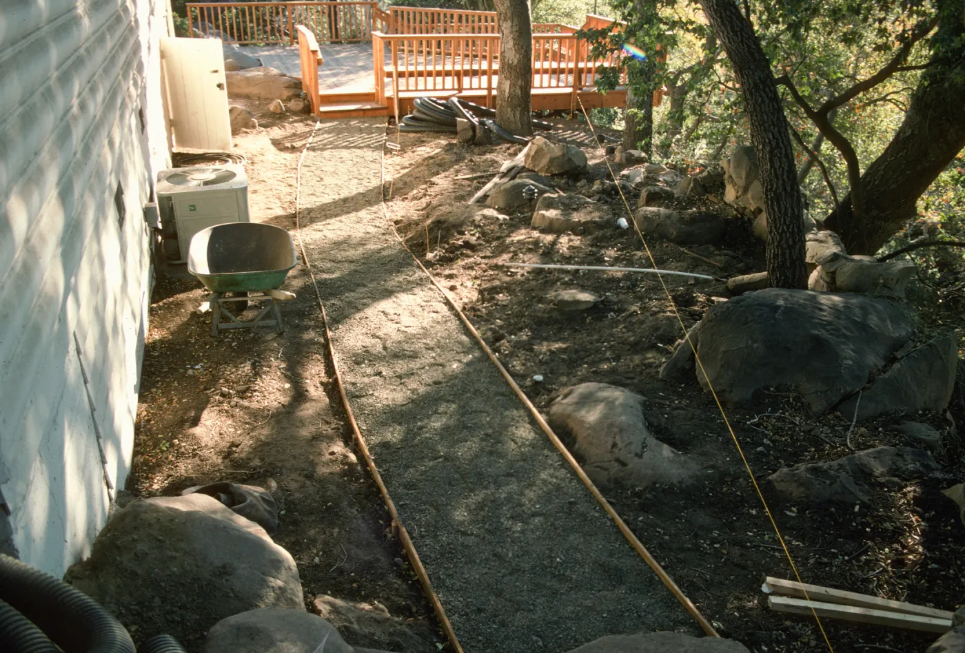 SBBG Home Demonstration Garden construction