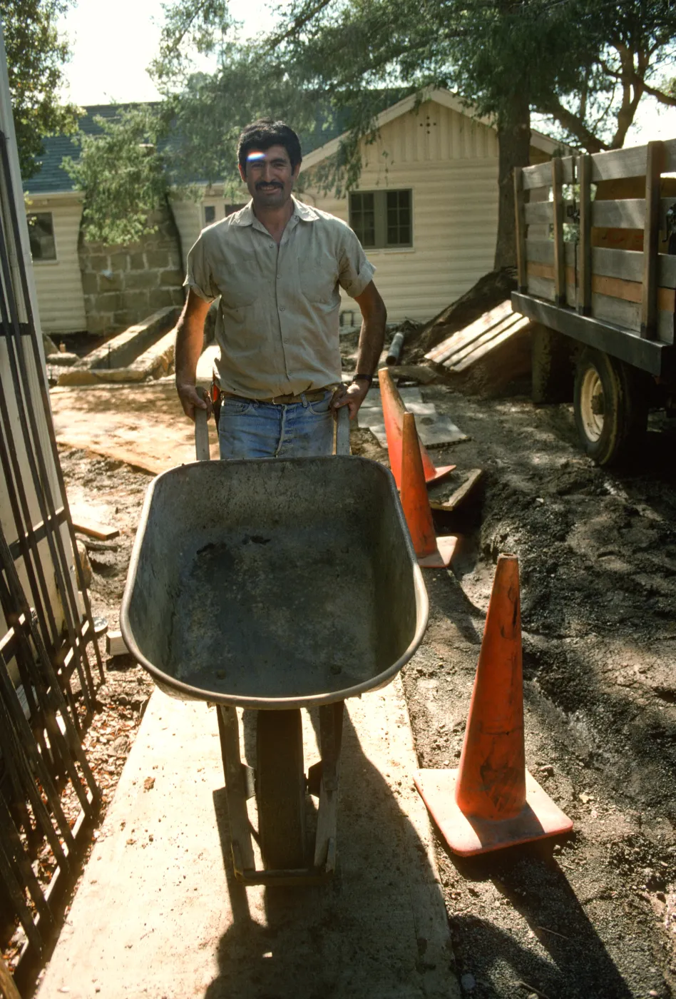 SBBG Home Demonstration Garden construction